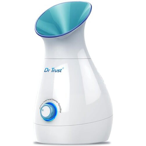 Dr Trust Usa 3-In-1 Nano Ionic Facial Steamer Vaporizer Room Humidifier And Towel Warmer (White)