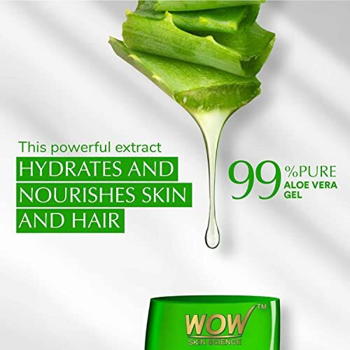 Wow Skin Science 99% Pure Aloe Vera Gel For Face, Skin & Hair - 500Ml | Ultimate Gel For Glowing Skin | For Both Men And Women | No Parabens, Mineral Oils, Silicones, Color & Synthetic Fragrances