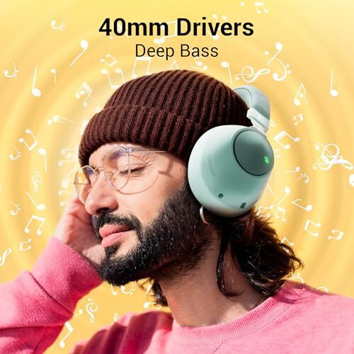 Zebronics Duke Wireless Over Ear Headphone With Up To 60H Backup, Bluetooth, Dual Pairing, Gaming Mode, Environmental Noise Cancellation (Enc), Led Lights, Deep Bass, Voice Assistant Support (Green)