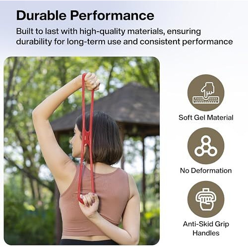 Fovera Resistance Band, Gel Resistance Loop For Flat Foot & Arch Development Exercise, Chest Expander Fitness Exercise - For Arm, Shoulder, Leg, Feet And Joints Exercise (Pack Of 1)