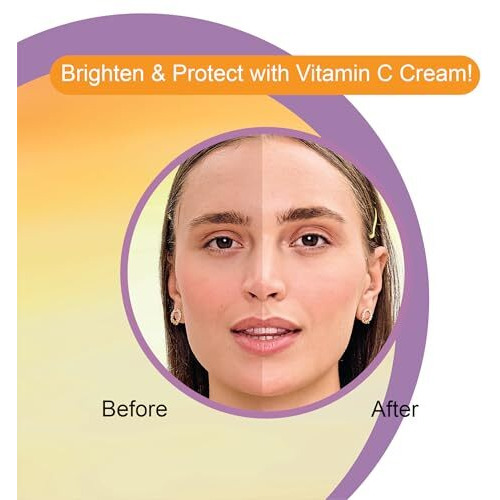 Dr.Rashel Vitamin C Cream For Men & Women With Goodness Of Orange Extract & Glycerin (380 Ml) | Hydrating & Moisturizing Facial Cream |Soothing & Cleansing Facial Cream For All Skin Types