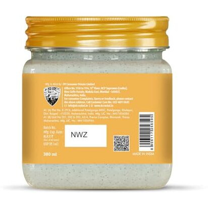Dr.Rashel Rice Water Face Scrub For Men & Women (380 Ml) | Hydrating & Moisturizer Scrub | Cleanser Scrub For Deep Exfoliation & Soothnes | Dead Skin Cell Remover Facial Scrub For All Skin Types