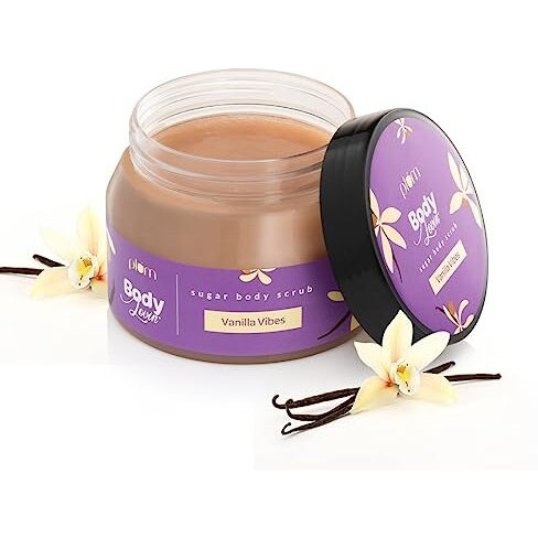 Plum Bodylovin' Vanilla Vibes Sugar Body Scrub | The Ideal Winter Body Scrub | Brazil Nut Oil | Skin Brightening | Deep Moisturization | 100% Vegan