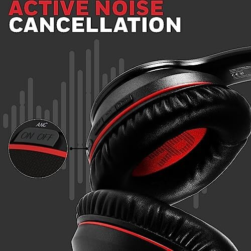 Honeywell Trueno U10 Bluetooth V5.0 Wireless On Ear Headphone With Mic, Anc, Upto 20H Playtime, 40Mm Drivers, Padded Ear Cushions, Integrated Controls, Deep Bass, Ipx4, 3.5Mm, Voice Assistant Enabled