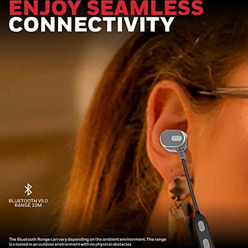 Honeywell Suono P10 Bluetooth V5.0 In Ear Wireless Neckband With Mic, 10H Playtime, 10Mm Drivers, Integrated Controls, Deep Bass, Ipx4, Voice Assistant Enabled, Magnetic Earbuds