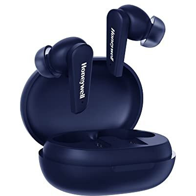 Honeywell Trueno U5000 Truly Wireless Anc Earbuds, Bluetooth V5.0, 16 Hrs Non-Stop Music In 1 Hr Of Charge, Noise Cancelling With Anc, High Bass, 260Mah Battery, Ipx4 Water Resistance, Voice Assistant