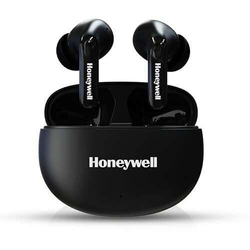 Honeywell Suono P2100 Bluetooth Tws Earbuds With 50H Of Playtime, Enc Mode, 4Xmics, Type C Fast Charging, Low Latency Mode For Gaming, Bluetooth V5.3, 13Mm*2 Drivers, Voice Assistant,2 Years Warranty