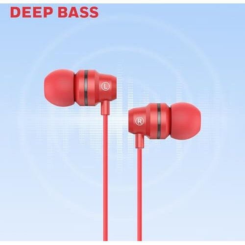 Honeywell Moxie V50 Wired Earphones With Built In Mic, 10Mm*2 Drivers, Passive Noise Cancellation, Deep Bass & Clear Sound, Ultra Hd Mic Quality, 3.5Mm Aux, Voice Assistant Enabled, 1.2 Mtr