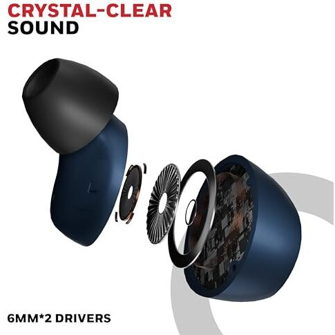 Honeywell New Launched Suono P2200 Bluetooth V5.4 Tws Earbuds, Enc With 2 Mics For Hd Calling, 54H Battery Life, Stereo Sound, Deep Bass, Ipx5, 40Ms Low Latency Gaming Mode