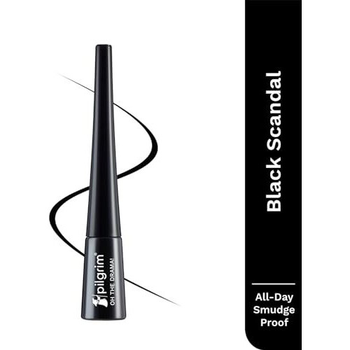 Pilgrim Black Scandal Eyeliner Pencil Intense Matte Finish Smudge Proof Pencil Enriched With Argan Oil | 3.50Ml