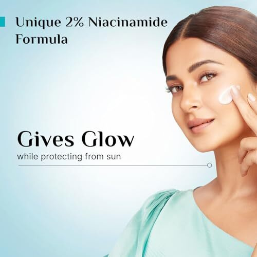 Pilgrim 2% Niacinamide Glow Sunscreen Spf 50 +++ For Men And Women With Spanish Squalane | Enhances Glow, Broad Spectrum, Non-Greasy, No White Cast & Prevents Tanning | All Skin Types | 50 Gm