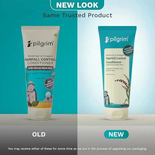 Pilgrim Anti Hairfall Conditioner With Redensyl & Anagain 200Ml | Hairfall Control Conditioner With Black Korean Rice | Paraben & Silicone-Free | Suitable For All Hair Types | For Women And Men