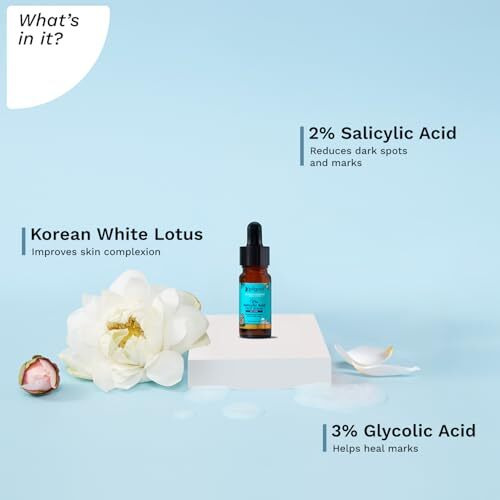 Pilgrim 2% Salicylic Acid Face Serum Anti-Acne | Fights Active Acne & Pimples | Reduces Blackheads,Oiliness, Excess Oil & Bumpy Texture | Bha Based Exfoliant | For Women And Men I10 Ml