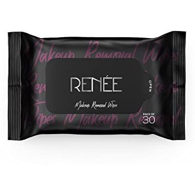 Renee Makeup Removal Wipes 30 Count, Effortlessly Erase Makeup, Hydrate & Soothe Skin With Cucumber & Aloe Vera Extracts -Extracts - Antioxidant, Anti-Inflammatory & Skin-Conditioning Formula