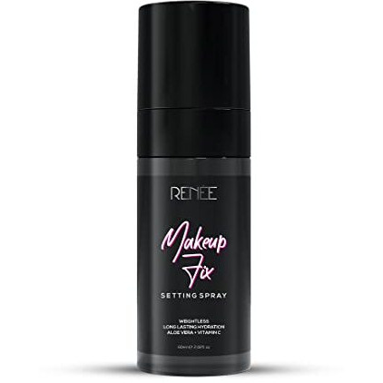 Renee Makeup Fixer Setting Spray 60Ml| Infused With Aloe Vera & Niacinamide| Prevents Cracks, Minimizes Pores & Fine Lines| Long Lasting & Weightless Formula