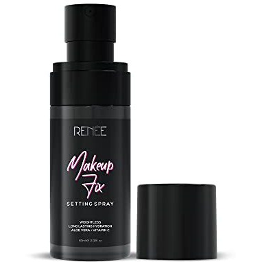 Renee Makeup Fixer Setting Spray 60Ml| Infused With Aloe Vera & Niacinamide| Prevents Cracks, Minimizes Pores & Fine Lines| Long Lasting & Weightless Formula