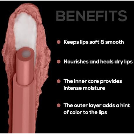 Renee Lip Fix 3 In 1 Tinted Lip Balm 02 Nutmeg 1.6 Gm, Heals Lightens & Nourishes | Dual Core Care Enriched With Vitamin E, Shea Butter & Jojoba Oil For Dry & Chapped Dry Lips