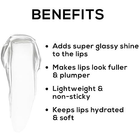 Renee Hot Lips -Clear Lip Gloss | High-Glossy Shine | Enriched With Vitamin E | Lightweight | Non Sticky | Hydrating Formula | 4.5Ml
