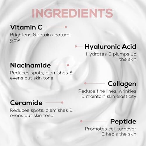 Renee Immortal All-In-One Face Cream - Brightens, Repairs Skin, Reduces Spots & Fine Lines With Vitamin C, Niacinamide, Lactic Acid, Hyaluronic Acid, Peptides, Ceramides