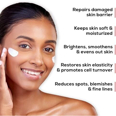 Renee Immortal All-In-One Face Cream - Brightens, Repairs Skin, Reduces Spots & Fine Lines With Vitamin C, Niacinamide, Lactic Acid, Hyaluronic Acid, Peptides, Ceramides