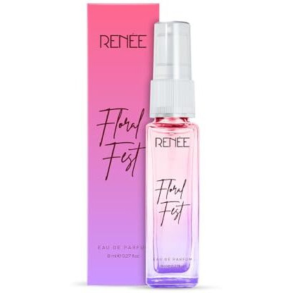 Renee Floral Fest Eau De Parfum, Premium Long-Lasting Fragrance With Notes Of Orange, Mandarin, Osmanthus, Rose & Vanilla, Scent For Every Occasion, Ideal Perfume For Women, 8Ml