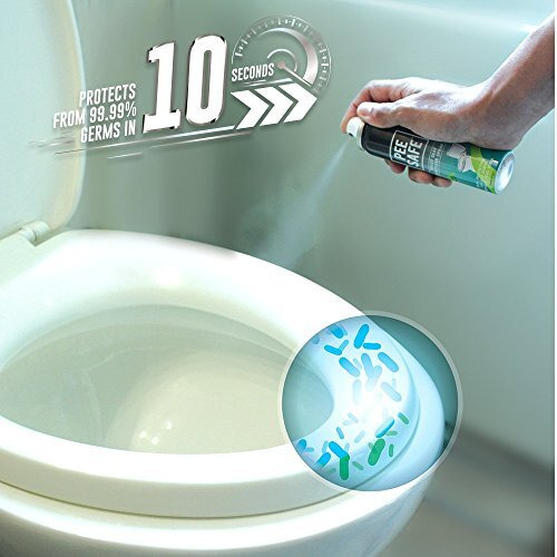 Peesafe Toilet Hygiene Combo For Women | Toilet Seat Sanitizer Mint (50 Ml) With Disposable Toilet Seat Cover (10 N) | Protects Against Germs | Easy To Carry | Travel Friendly Pack