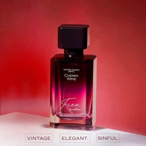Fien Perfume Cherry Wine Perfume For Women | Citrus Sweet Fragrance | 12 Hrs Long Lasting Eau De Parfum With Cherry, Plum & Amber | Mcaffeine Perfume | Fien By Mcaffeine Solid Perfume For Women | Valentine Gift | Premium & Luxurious Perfume For Every Occasion - 100Ml