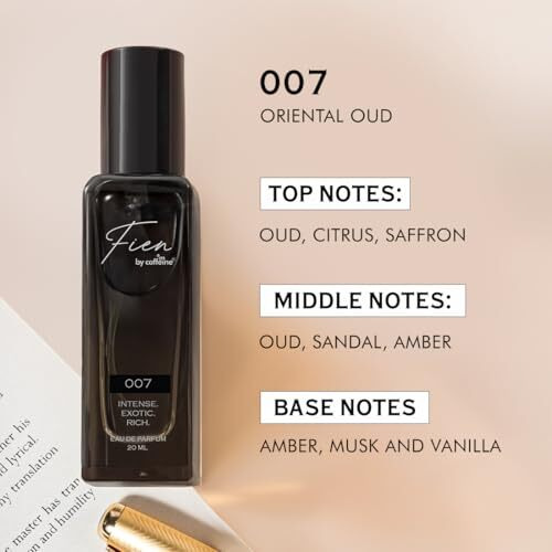 Fien Perfume Men Written By Women | Perfume Gift Set For Men | 12 Hrs Long Lasting Eau De Parfum With 007, Fierce, Slow Kiss & Magnetic | Valentine Gift For Him, Birthday, Anniversary | Perfume For Men | Fien By Mcaffeine Perfume | Oud, Citrusy, Fresh & Aquatic Scents - 20Ml X 4