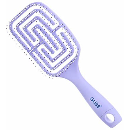 Gubb Paddle Vent Hair Brush Broad With 3-In-1 Function Detangles The Hair | Ideal For Thick And Thin Hair Growth | Nylon, Soft Bristles For Deep Penetration & Ball Tips That Massage The Scalp & Helps In Making Ponytail | Hair Brush For Men & Women