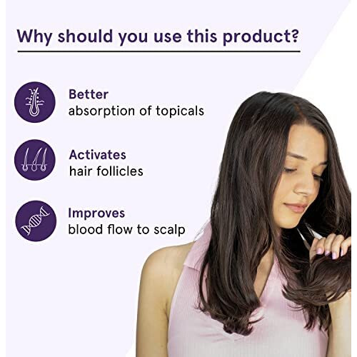 Bodywise Advance Derma Roller For Women | 540 Micro 0.5Mm Titanium Alloy Needles | Faster Absorption Of Oils & Serums | Reduces Hair Fall & Stimulates Hair Follicles | Safe, Easy & Effective To Use