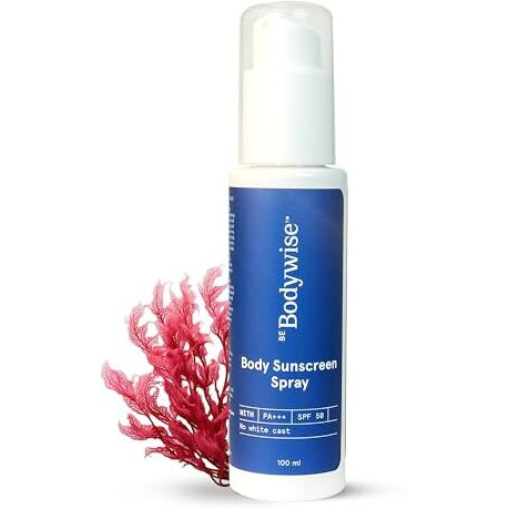 Be Bodywise Sunscreen Spray Spf 50 Pa+++ 100Ml | With Suncat De Technology | Protects Skin From Uva/Uvb Rays & Slows Down Signs Of Aging | 1% Niacinamide, 1% Red Algae & 2.5% Glycerin | Fragrance Free