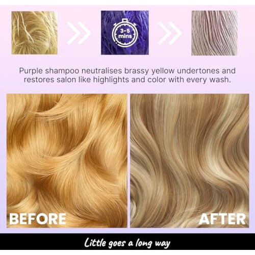 2.Oh Italian Anti Yellow Shampoo | Purple Shampoo For Coloured, Highlighted, Blonde Hair | Neutralising Hair Toner For Bleached Hair | Blue Shampoo For Grey Hair | With Argan Oil For Dry Frizzy Hair