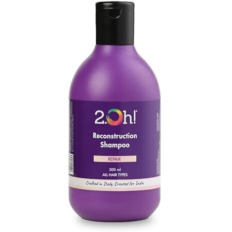 2.Oh Italian Reconstruction Shampoo For Dry Hair | Tri-Surfactant Repair Shampoo For Frizzy Hair | Dry Hair Shampoo For Women | Daily Use Shampoo For Men | Shampoo For Oily Scalp | Argan Oil Glycerin