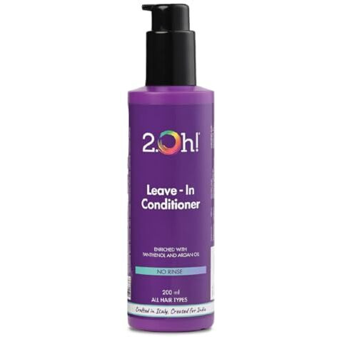 2.Oh Italian Leave In Conditioner For Dry Hair | Leave In Hair Conditioner With Panthenol And Argan Oil | Nourishing Leave In Conditioner For Wavy Hair | Hair Serum For Dry Frizzy Hair |Women And Men