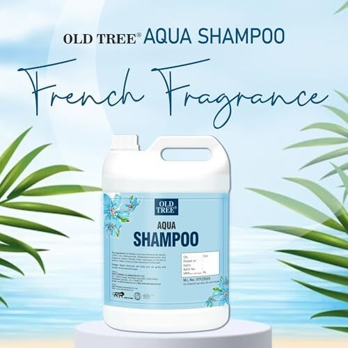 Old Tree Aqua Hair Shampoo 5L For Hotel Rooms, Hospital, Guest House - Bulk Refill Shampoo Kit For Silky And Shiny Hair
