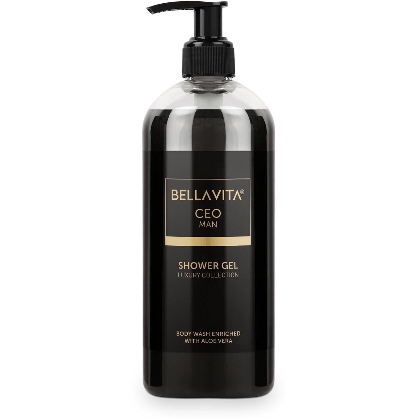 Bella Vita Luxury Ceo Man Body Wash Refreshing Shower Gel For Deep Cleansing, Hydrating & Moisturising Skin With Aloe Vera & Charcoal Powder 500 Ml