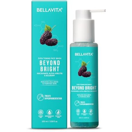 Bellavita Beyond Bright Face Wash | Niacinamide, Alpha Arbutin & Mulberry | Treats Pigmentation | Repairs Skin Barrier | Ph Balanced | Non-Irritating | Men And Women 100 Ml