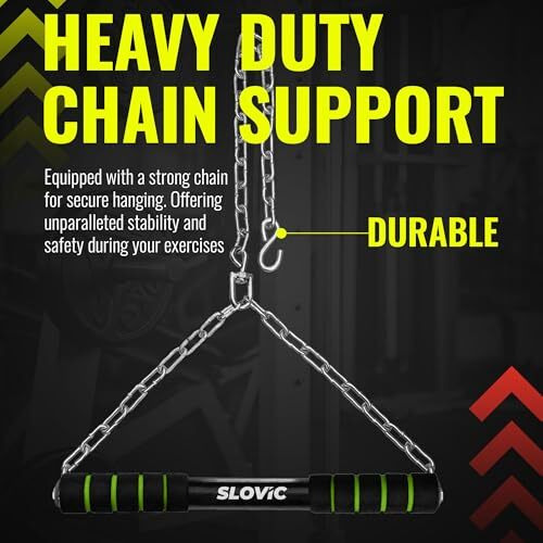 Slovic 5 Ft Chin Up Bar [120 Kg Capacity] | Gym Epuipment For Home Workout | Pull Up Bar Wall Mounted Hanging Rod For Height Increase For Kids & Adults| Anti Skid Grip Chin Up Bar For Home Workout
