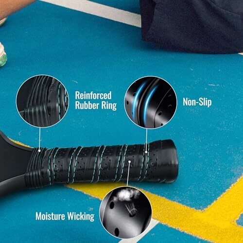 Slovic Pickleball Racket Set [2 Rackets + 4 Balls] | Pickle Ball Racket With Fiberglass Paddles & Non-Slip Grip |Lightweight & Durable Pickleball Paddles Set | Games For Kids & Adults | Gifts For Kids