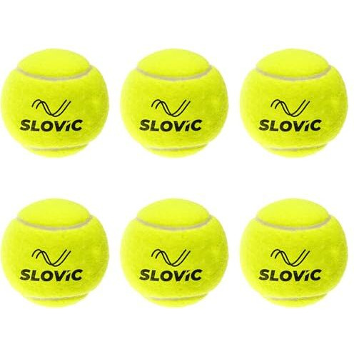 Slovic Cricket Balls For Home [Pack Of 6] | Practice Tennis Ball Cricket | Lightweight & High-Bounce Rubber Cricket Balls | Ideal For Street Matches, Indoor & Outdoor Cricket