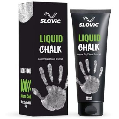 Slovic Liquid Chalk For Gym [100 Ml] | Chalk For Gym Hand Grip | Gym Chalk For Strong Grip In Weight Lifting | Gym Equipment For Barbell Rod Grip | Ideal For Workout, Gym, Rock Climbing & Crossfit