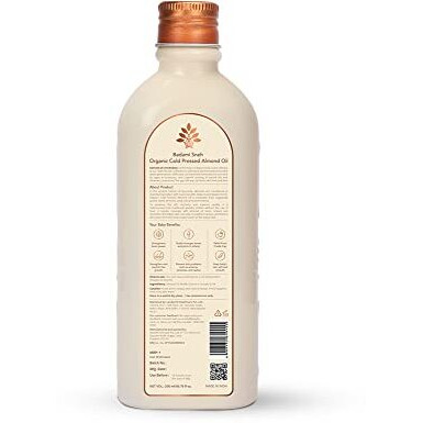 Baby Forest Badami Sneh Organic Cold Pressed Almond Oil | Derma Safe | Cold Pressed Almond Oil For All Types Of Baby Hair & Skin | Bpa & Cruelty-Free | 200 Ml