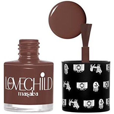 Lovechild Masaba- The Classics - 23 Bhura - Nail Polish (Warm Brown) Glossy Finish, 8Ml