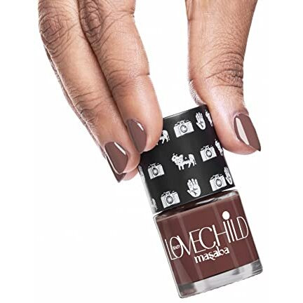 Lovechild Masaba- The Classics - 23 Bhura - Nail Polish (Warm Brown) Glossy Finish, 8Ml