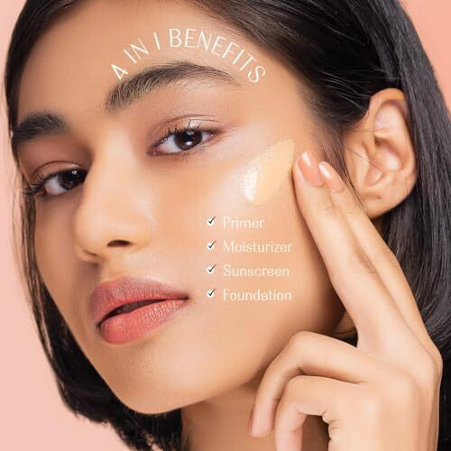 Lovechild Masaba Skip Everything 4-In-1 Skin Tint, Primer, Moisturizer, Sunscreen Spf 20 & Foundation, Blurring Serum Tint, Seamless Coverage & Natural Finish, Delicate Darling (Sand) 10Ml
