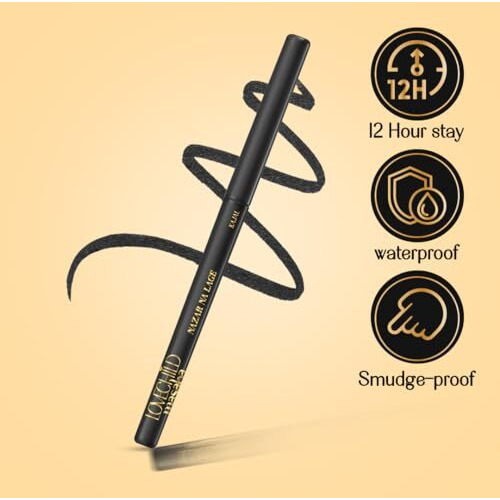 Lovechild Masaba Kajal Pencil Coal Black Matte - Smudge-Proof & Waterproof, Long-Lasting Deeply Pigmented Eyeliner For Women, Makeup Essential (0.36G)