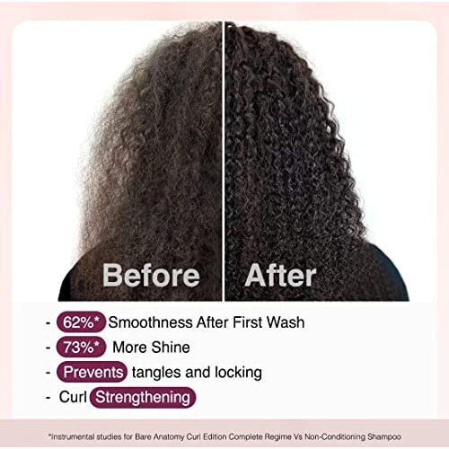 Bare Anatomy Curl Enhancing Hair Mask | Smoothens & Conditions Hair With Curl Retention & 2X Frizz Protection For 48 Hours | Coconut Oil, Hyaluronic Acid & Castor Oil | Sulphate & Paraben Free | 250G