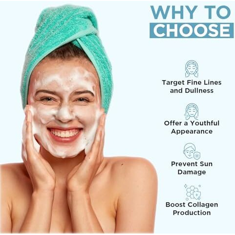 Orgatre Anti Aging Face Wash, 100Ml, With Rice Water, Collagen, Hyaluronic Acid, Retinol