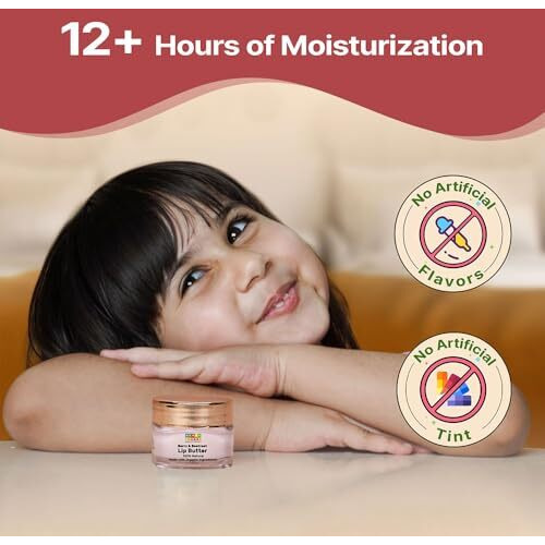 Herby Angel Baby Lip Balm - Nourishing Berry & Beetroot Lip Butter For Kids With Spf+| Enriched With Ghee, Almond Oil And Cocoa Butter - 10G