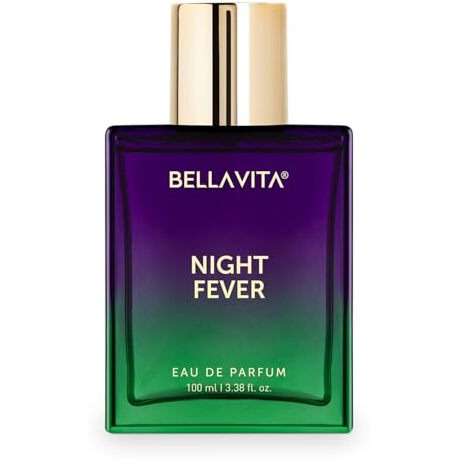 Bellavita Night Fever | Long Lasting Eau De Parfum 100Ml Perfume For Man And Woman | With Bergamot Mandarin, Peach, Musk & Vanilla | Fruity Premium Unisex Fragrance Scent